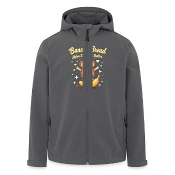 Bananenbrot Liebhaber Back-enthusiast Gemütliche - Recycelte Männer Softshell-Jacke von Stanley/Stella - Anthrazit - Vorne - AI Model Male 185 light (185cm)