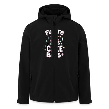 Junior Baking Candidate Young Chef Baking - Men’s Recycled Softshell Jacket by Stanley/Stella - black - Front - AI Model Male 185 light (185cm)