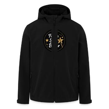 Candidat Junior en Boulangerie Jeune Chef Boulangerie - Veste softshell homme en polyester recyclé Stanley/Stella - noir - Devant - AI Model Male 185 light (185cm)