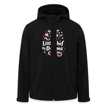 Junior Baking Candidate Young Chef Baking - Men’s Recycled Softshell Jacket by Stanley/Stella - black - Front - AI Model Male 185 light (185cm)