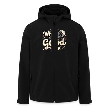 Junior Baking Candidate Young Chef Baking - Men’s Recycled Softshell Jacket by Stanley/Stella - black - Front - AI Model Male 185 light (185cm)
