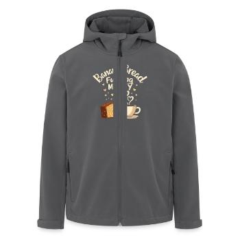 Bananenbrot Liebhaber Back-enthusiast Gemütliche - Recycelte Männer Softshell-Jacke von Stanley/Stella - Anthrazit - Vorne - AI Model Male 185 light (185cm)