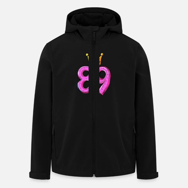 89 Number Jersey Crown - Men’s Recycled Softshell Jacket by Stanley/Stella - black