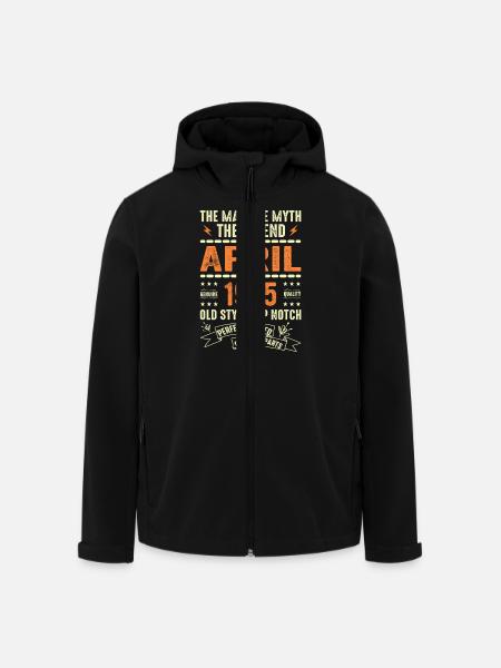 Avril 1995, AVRIL 1995 - Veste softshell homme en polyester recyclé Stanley/Stella - noir