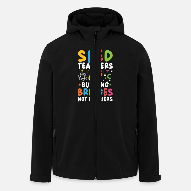 Sonderpädagogik Lehrer Brücken Bauen Nicht - Recycelte Männer Softshell-Jacke von Stanley/Stella - Schwarz