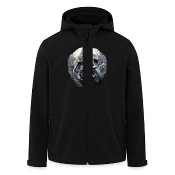 Fearless Grim Reaper Ride : un voyage - Veste softshell homme en polyester recyclé Stanley/Stella - noir - Devant - AI Model Male 185 light (185cm)