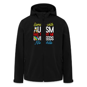 Lustiges Autismus Geschenk Männer Frauen Kinder - Recycelte Männer Softshell-Jacke von Stanley/Stella - Schwarz - Vorne - AI Model Male 185 light (185cm)