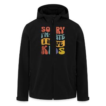 Sorry Im Late I Have Kids - Recycelte Männer Softshell-Jacke von Stanley/Stella - Schwarz - Vorne - AI Model Male 185 light (185cm)