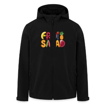 Fruchtiger Spaß Mit Vitaminen Für Jeden Tag - Recycelte Männer Softshell-Jacke von Stanley/Stella - Schwarz - Vorne - AI Model Male 185 light (185cm)