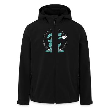 Pi Math - Veste softshell homme en polyester recyclé Stanley/Stella - noir - Devant - AI Model Male 185 light (185cm)
