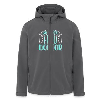 Doktorarbeit AB JETZT BITTE FRAU DOKTOR Lustiges - Recycelte Männer Softshell-Jacke von Stanley/Stella - Anthrazit - Vorne - AI Model Male 185 light (185cm)