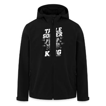 Table Soccer King Kickern Kickerspieler - Recycelte Männer Softshell-Jacke von Stanley/Stella - Schwarz - Vorne - AI Model Male 185 light (185cm)