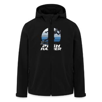 Courir Courir Pousser Plus Motivation Pour La Compétition - Veste softshell homme en polyester recyclé Stanley/Stella - noir - Devant - AI Model Male 185 light (185cm)