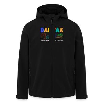Father Tax Funny Snack Control Humorous - Men’s Recycled Softshell Jacket by Stanley/Stella - black - Front - AI Model Male 185 light (185cm)