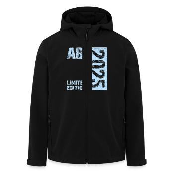 ABI 2025 Abitur Abschluss Lustiges Abiturienten - Recycelte Männer Softshell-Jacke von Stanley/Stella - Schwarz - Vorne - AI Model Male 185 light (185cm)