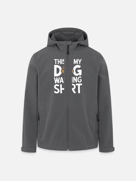 This Is My Dog Walking Shirt - Recycelte Männer Softshell-Jacke von Stanley/Stella - Schwarz