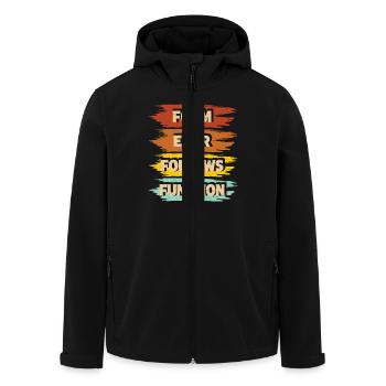 Architekt - Recycelte Männer Softshell-Jacke von Stanley/Stella - Schwarz - Vorne - AI Model Male 185 light (185cm)
