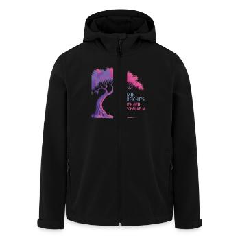 Mir Reicht's Ich Geh Schaukeln – Entspanne Mit - Recycelte Männer Softshell-Jacke von Stanley/Stella - Schwarz - Vorne - AI Model Male 185 light (185cm)