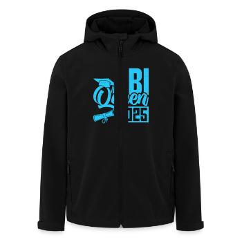 ABI QUEEN 2025 Abiturientin Abitur Geschafft - Recycelte Männer Softshell-Jacke von Stanley/Stella - Schwarz - Vorne - AI Model Male 185 light (185cm)
