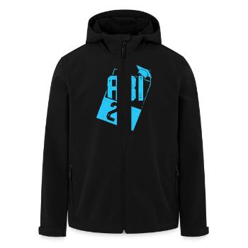 ABITUR 2025 ABI Geschafft Abiturient Lustiges - Recycelte Männer Softshell-Jacke von Stanley/Stella - Schwarz - Vorne - AI Model Male 185 light (185cm)