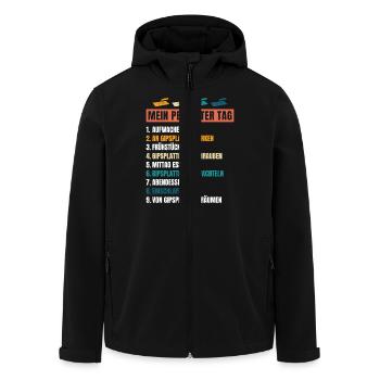 Trockenbau Trockenbauer Trockenbaumonteur Geschenk - Recycelte Männer Softshell-Jacke von Stanley/Stella - Schwarz - Vorne - AI Model Male 185 light (185cm)