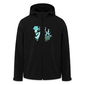 ABITUR 2025 ABI Geschafft Abiturient Lustiges - Recycelte Männer Softshell-Jacke von Stanley/Stella - Schwarz - Vorne - AI Model Male 185 light (185cm)