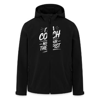 Gewichtheber -coach -krafttrainer Powerlifting - Recycelte Männer Softshell-Jacke von Stanley/Stella - Schwarz - Vorne - AI Model Male 185 light (185cm)