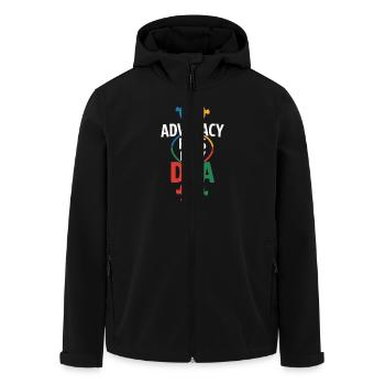 Frères et sœurs autistes - Veste softshell homme en polyester recyclé Stanley/Stella - noir - Devant - AI Model Male 185 light (185cm)