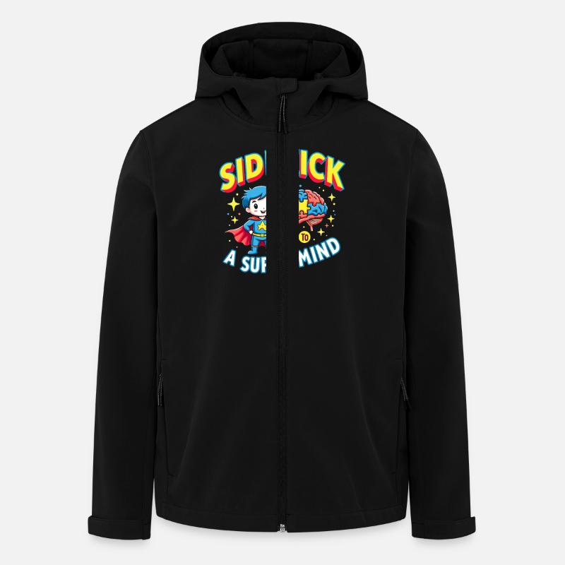 Frères et sœurs autistes - Veste softshell homme en polyester recyclé Stanley/Stella - noir