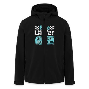 Laufen ELITE LÄUFER BITTE NICHT ÜBERHOLEN Lustiges - Recycelte Männer Softshell-Jacke von Stanley/Stella - Schwarz - Vorne - AI Model Male 185 light (185cm)