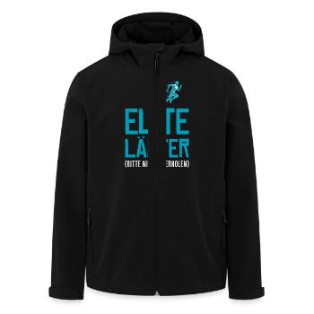 Läufer ELITE LÄUFER BITTE NICHT ÜBERHOLEN Lustiges - Recycelte Männer Softshell-Jacke von Stanley/Stella - Schwarz - Vorne - AI Model Male 185 light (185cm)