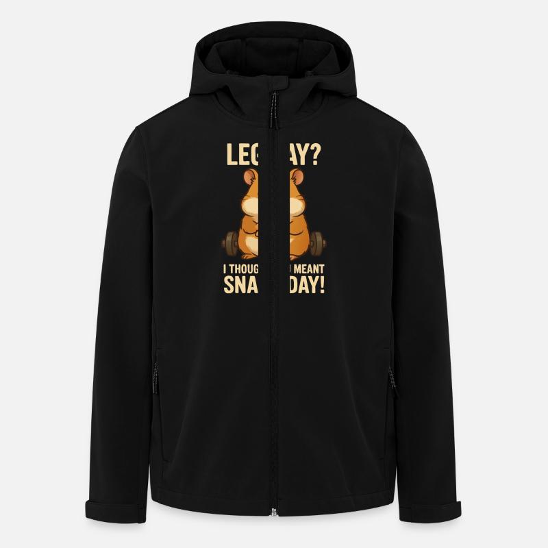 Hamster "Leg day"? - Men’s Recycled Softshell Jacket by Stanley/Stella - black