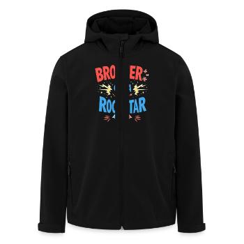Frères et sœurs autistes - Veste softshell homme en polyester recyclé Stanley/Stella - noir - Devant - AI Model Male 185 light (185cm)
