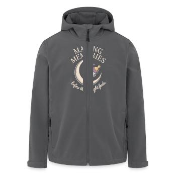 Tenue Babymoon Trip - Veste softshell homme en polyester recyclé Stanley/Stella - charbon - Devant - AI Model Male 185 light (185cm)