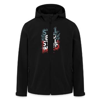 Des personnes âgées tatouées vieillissant fièrement, - Veste softshell homme en polyester recyclé Stanley/Stella - noir - Devant - AI Model Male 185 light (185cm)