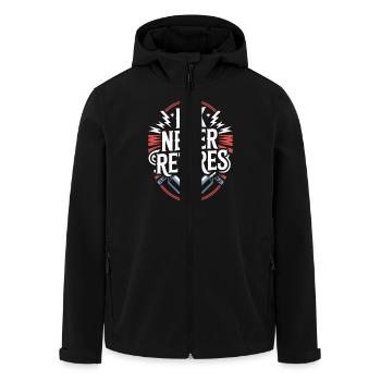 Des personnes âgées tatouées vieillissant fièrement, - Veste softshell homme en polyester recyclé Stanley/Stella - noir - Devant - AI Model Male 185 light (185cm)