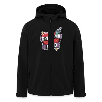 Des personnes âgées tatouées vieillissant fièrement, - Veste softshell homme en polyester recyclé Stanley/Stella - noir - Devant - AI Model Male 185 light (185cm)