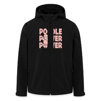 Poodle Power Drôle Look élégant pour - Veste softshell homme en polyester recyclé Stanley/Stella - noir - Devant - AI Model Male 185 light (185cm)
