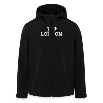 J’aime Londres Cool Wrong Flag Japon Lover Angleterre - Veste softshell homme en polyester recyclé Stanley/Stella - noir - Devant - AI Model Male 185 light (185cm)