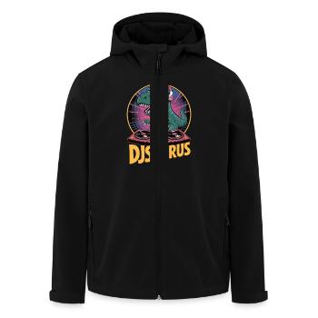 DJsaurus - Recycelte Männer Softshell-Jacke von Stanley/Stella - Schwarz - Vorne - AI Model Male 185 light (185cm)