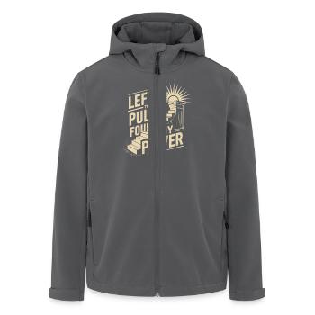 Ehemalige Religionsgemeinschaft Überlebende - Recycelte Männer Softshell-Jacke von Stanley/Stella - Anthrazit - Vorne - AI Model Male 185 light (185cm)