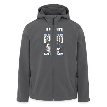 Judo: The Only Sport Where Grounded Means You're - Recycelte Männer Softshell-Jacke von Stanley/Stella - Anthrazit - Vorne - AI Model Male 185 light (185cm)