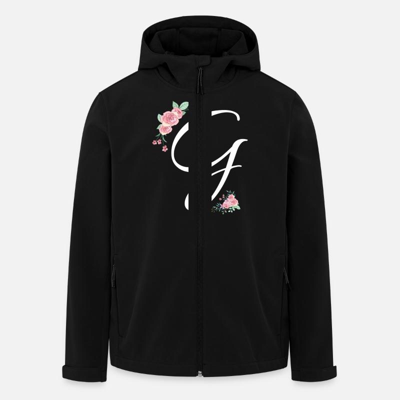 Buchstabe g Blumen - Recycelte Männer Softshell-Jacke von Stanley/Stella - Schwarz