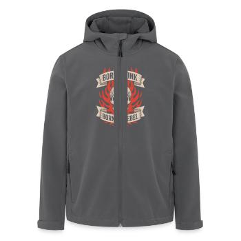 Des personnes âgées tatouées vieillissant fièrement, - Veste softshell homme en polyester recyclé Stanley/Stella - charbon - Devant - AI Model Male 185 light (185cm)