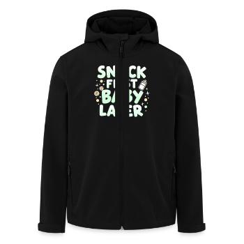 Pregnancy Craving Funny - Men’s Recycled Softshell Jacket by Stanley/Stella - black - Front - AI Model Male 185 light (185cm)