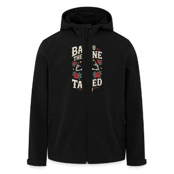 Des personnes âgées tatouées vieillissant fièrement, - Veste softshell homme en polyester recyclé Stanley/Stella - noir - Devant - AI Model Male 185 light (185cm)