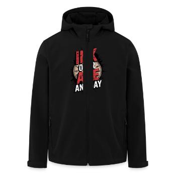 Des personnes âgées tatouées vieillissant fièrement, - Veste softshell homme en polyester recyclé Stanley/Stella - noir - Devant - AI Model Male 185 light (185cm)