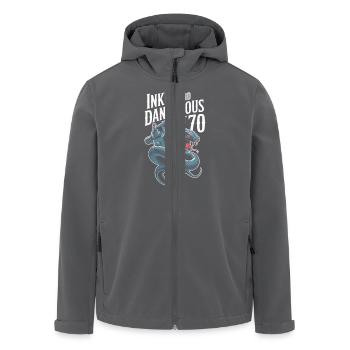 Des personnes âgées tatouées vieillissant fièrement, - Veste softshell homme en polyester recyclé Stanley/Stella - charbon - Devant - AI Model Male 185 light (185cm)