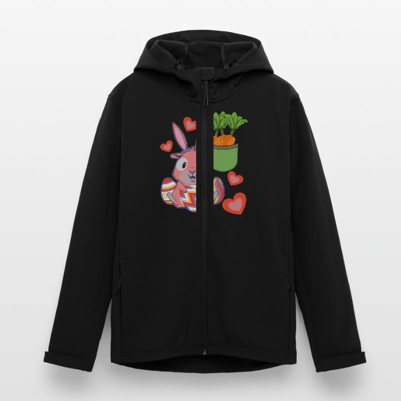 Bunny Bunny Easter Bunny Easter Eggs Eggs Men’s Recycled Softshell Jacket by Stanley/Stella