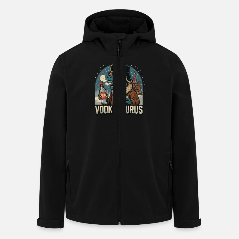 Vodkasaurus - Recycelte Männer Softshell-Jacke von Stanley/Stella - Schwarz